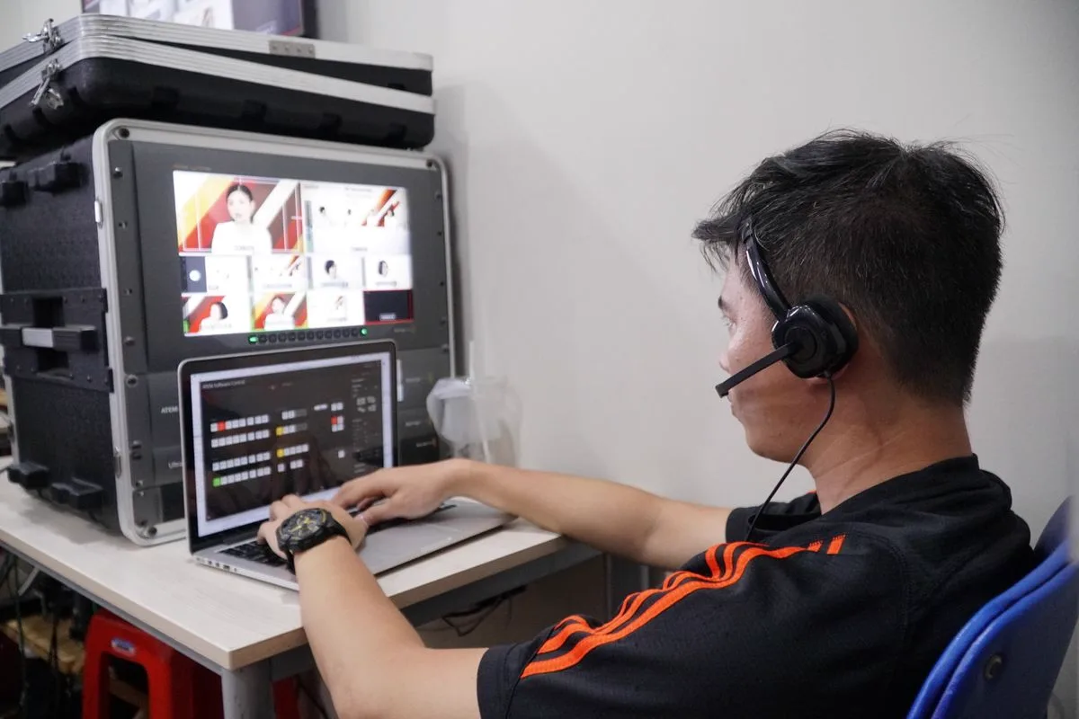 Content and audience analytics dashboard on a laptop screen